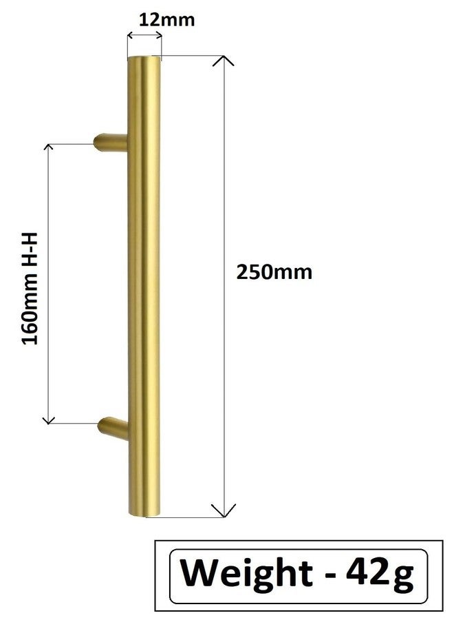 Met Craft Stainless Steel 10 Inches Cabinet & Drawer Handles, Furniture & Kitchen Handles, Pack of 8 Pieces (10 inch,Antique Brass) - Image 2